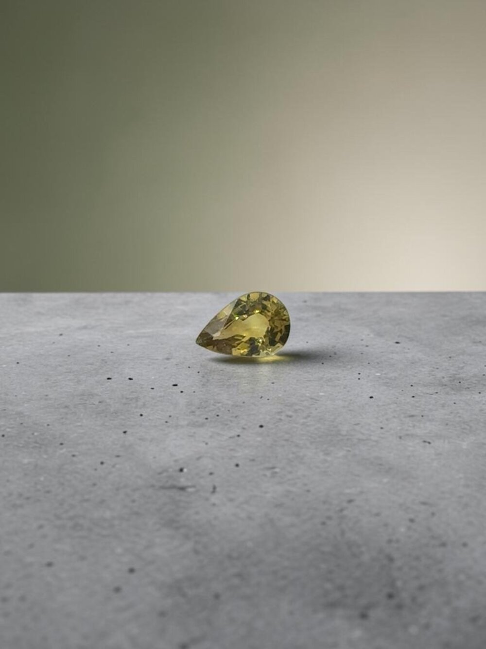 1.20 Carat Pear-Shaped Chrysoberyl Gemstone